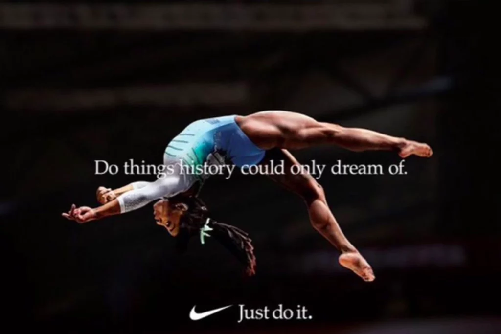 Simone Biles - nike target market ads campaign