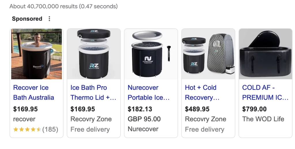 Google shopping ads examples of how performance max might do well