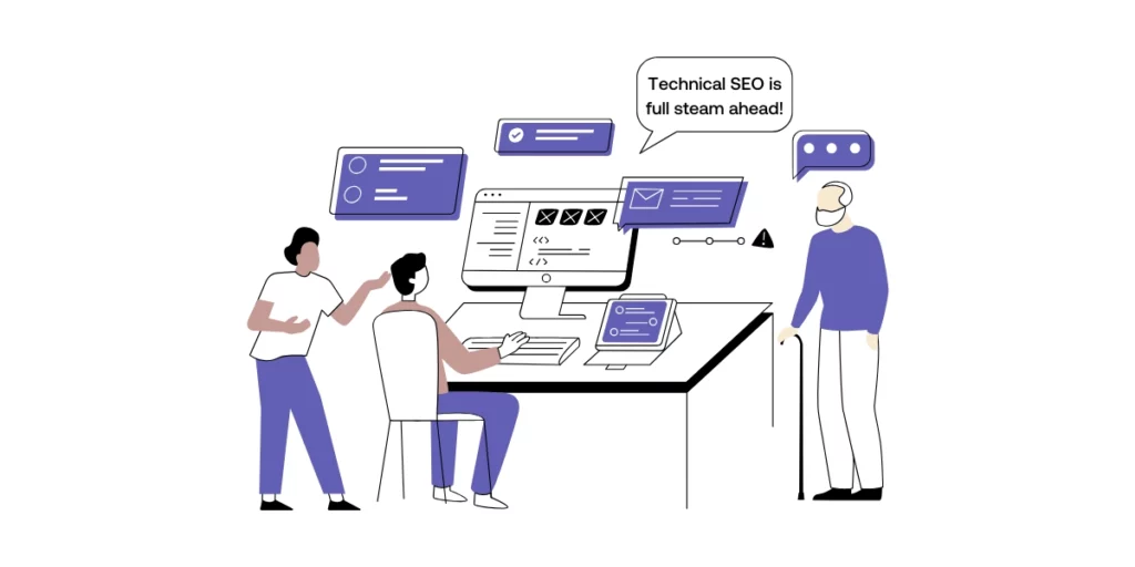 technical seo experts analysing reports